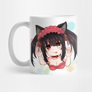 Cute Tokisaki Kurumi Cat Mug